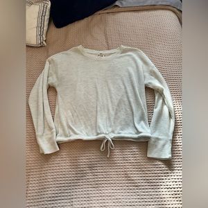 Mint MIDI Crop Waffle knit top